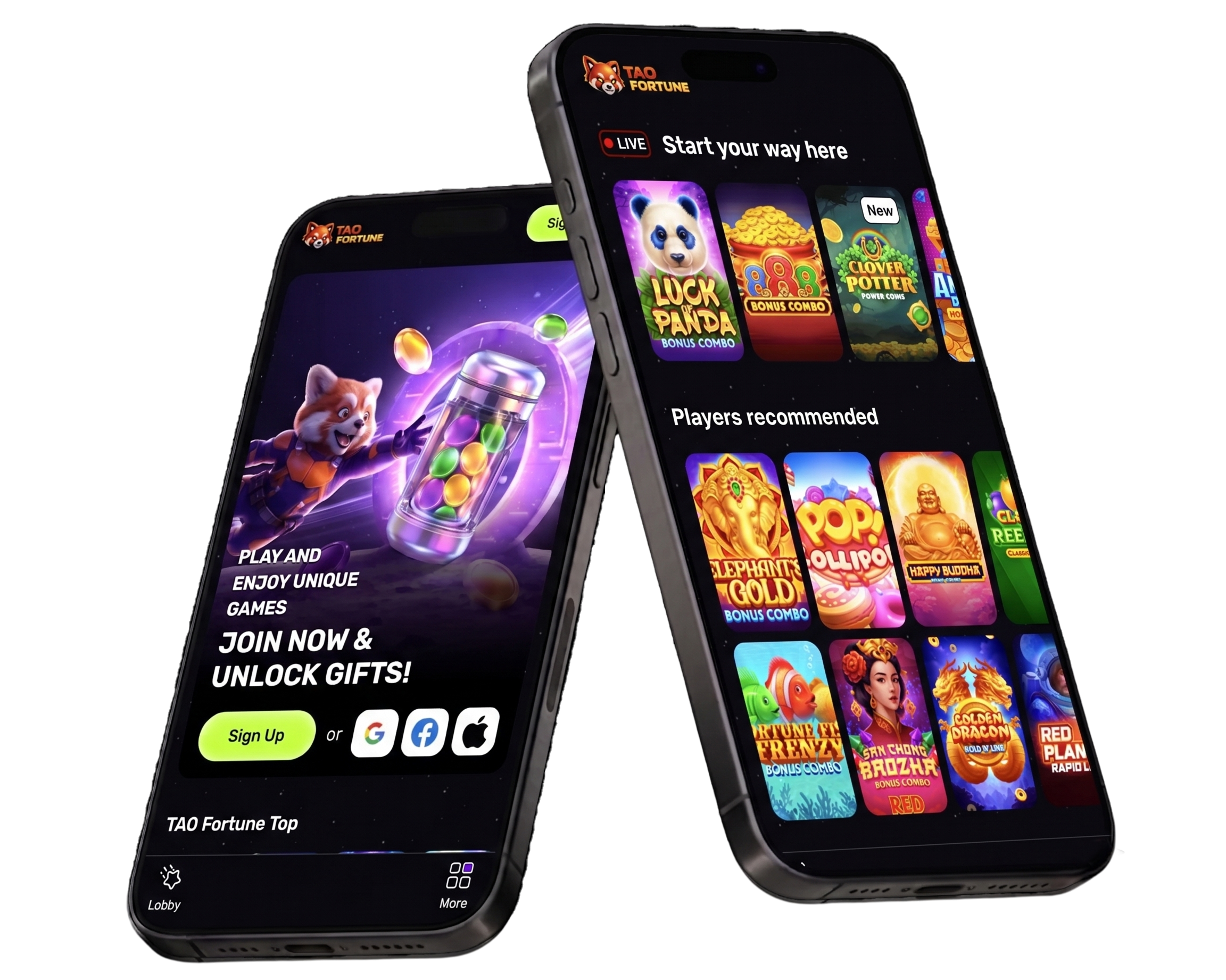TaoFortune on mobile